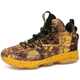 Multi-color fight to build new men's high-top basketball shoes PU comfortable breathable men's casual shoes men's running shoes