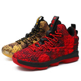Multi-color fight to build new men's high-top basketball shoes PU comfortable breathable men's casual shoes men's running shoes