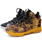 Multi-color fight to build new men's high-top basketball shoes PU comfortable breathable men's casual shoes men's running shoes