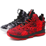 Multi-color fight to build new men's high-top basketball shoes PU comfortable breathable men's casual shoes men's running shoes