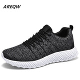 AREQW Brand Men Fashion Shoes Casual Men Shoes Cheap Men Sneakers Black Breathable Shoes 2019 Male Sneakers Zapatillas Hombre